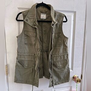 Old Navy Khaki Green Utility Vest
